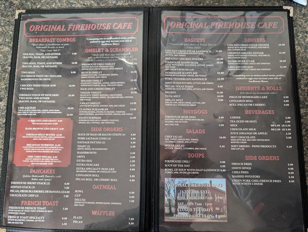 Firehouse Cafe Menu image 3